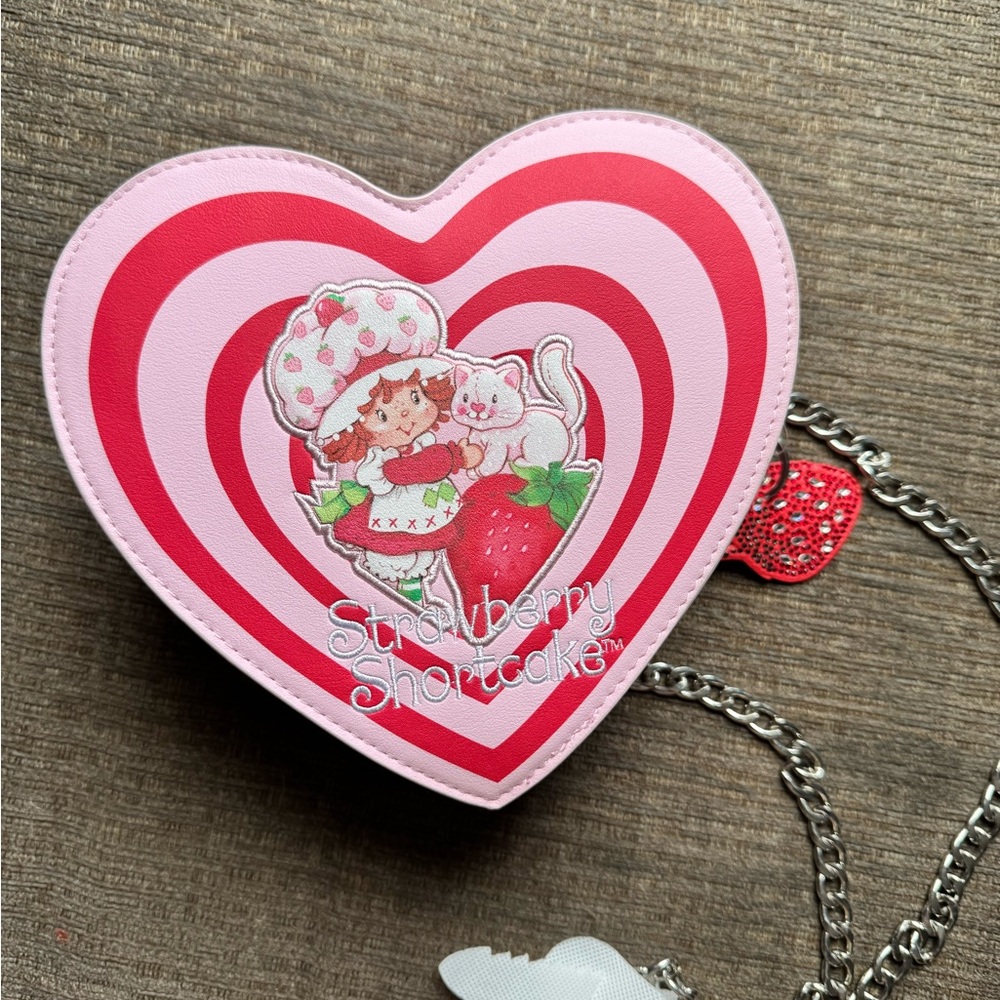 Skinny Dip Heart-Shaped Strawberry Shortcake Purse 🍓